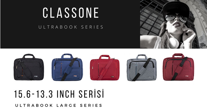 Classone UL165 Ultrabook Series WTXpro Waterproof Fabric Notebook Bag 13.3 - 15.6 inch compatible - Claret Red